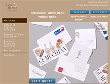 Tablet Screenshot of lewisandbrown.com
